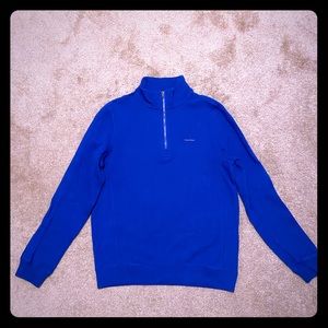 Blue Zip Sweater - CK 100% Cotton